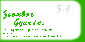 zsombor gyurics business card